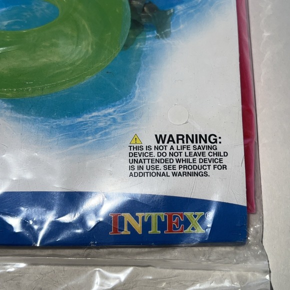 2007 Intex The‎ Wet Set Tire Tube 59251TT Neon Pink NOS New 36 in. Hard To Find - Picture 2 of 6